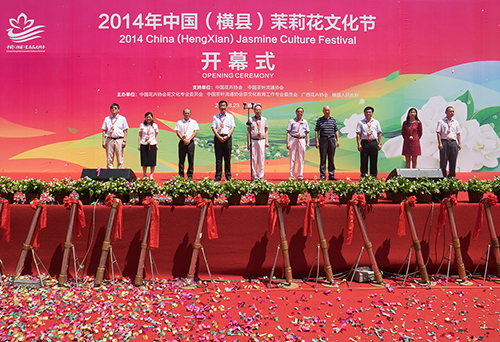 领导与嘉宾在开幕式上